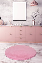 Mijölnir Alfombrilla de baño acrílica Rosa caramelo